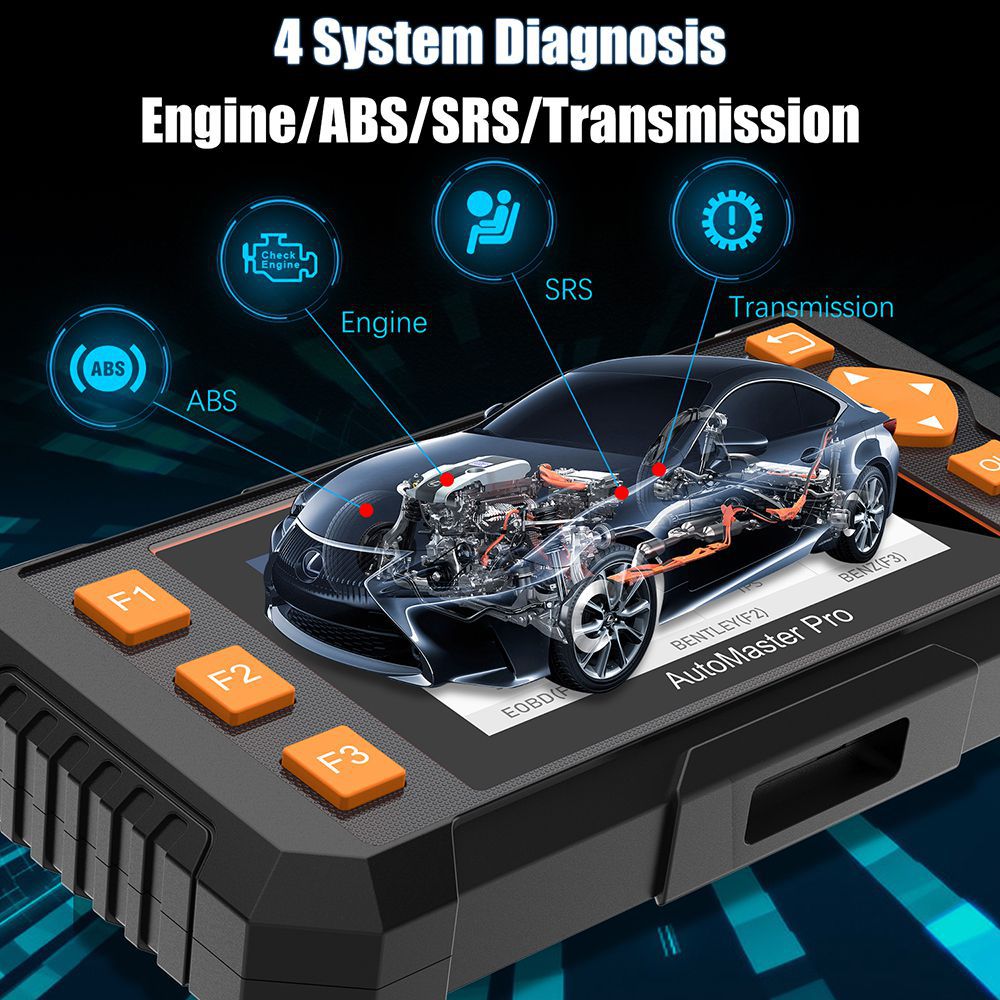 Foxwell NT634 OBD OBD2 Scanner Engine ABS SRS Transmission Scan Tool 11 Reset Functions OBD 2 Code Reader Car Diagnostic Tool