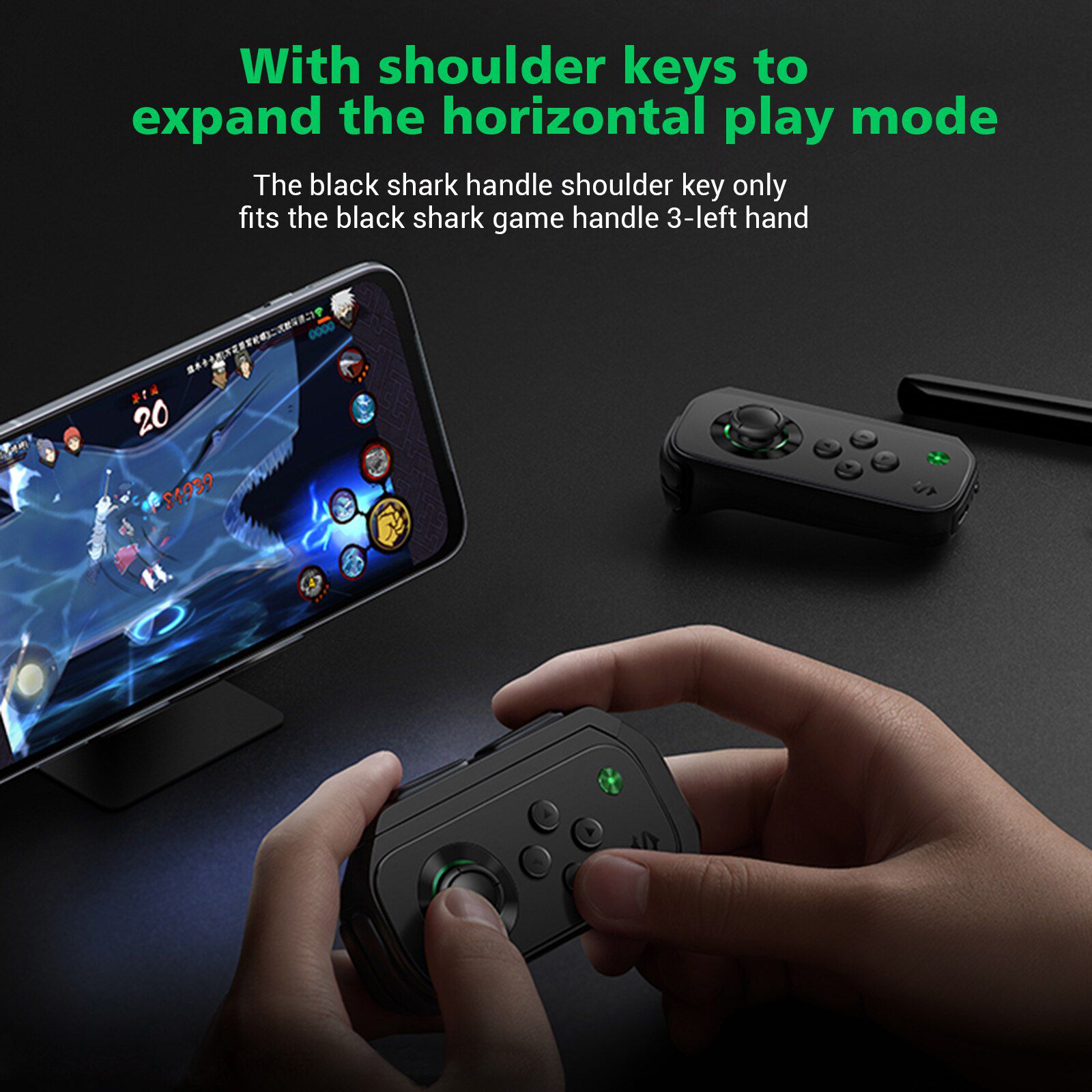 Gamepad 3 (Set) L Press-in Joystick Portable Mobile Game Control Gamepad for  Black Shark 3 4 Pro 2 Pro