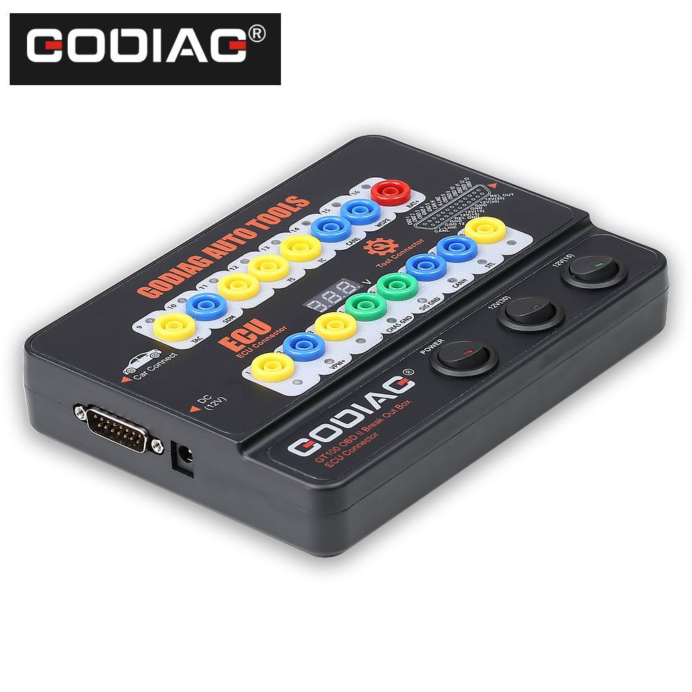 GODIAG GT100 AUTO TOOLS OBDII Break Out Box ECU Connector