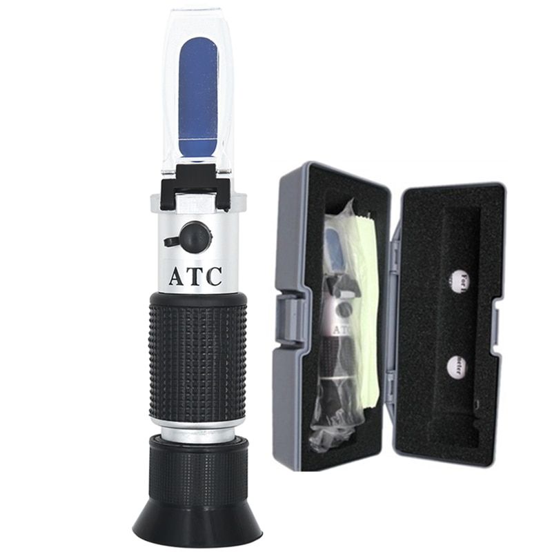 Handheld 0-80% Brix Refractometer Brix Meter ATC Concentration High Sugar Test Tool Fruit sweetness meter