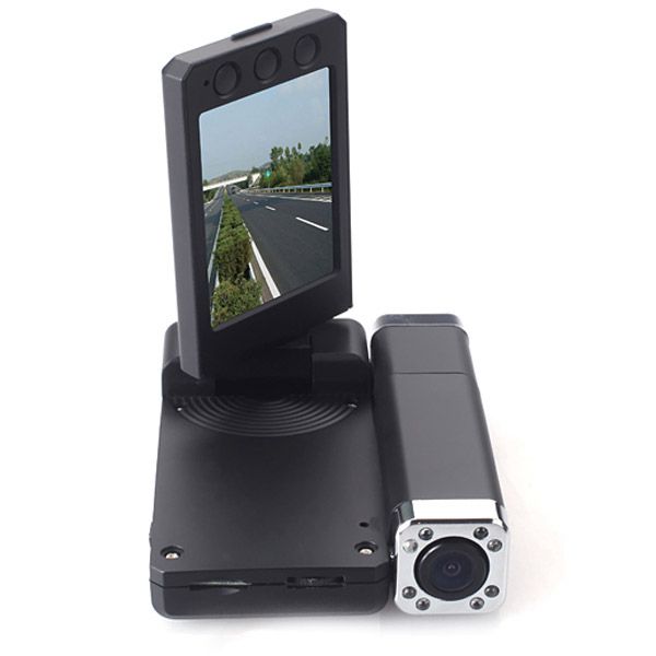 HD 1080p Dual Lens IR Car Dashboard Dash Camera Cam DVR,Rotable Monitor