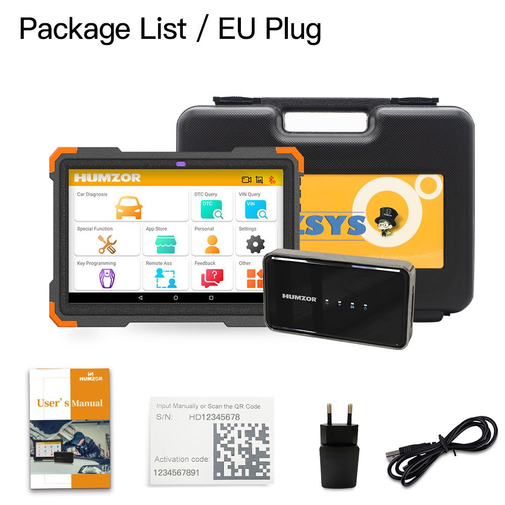 HUMZOR NEXZSYS NS366S Tablet Full System Diagnosic Tool with 13 Special Functions Free Update Online