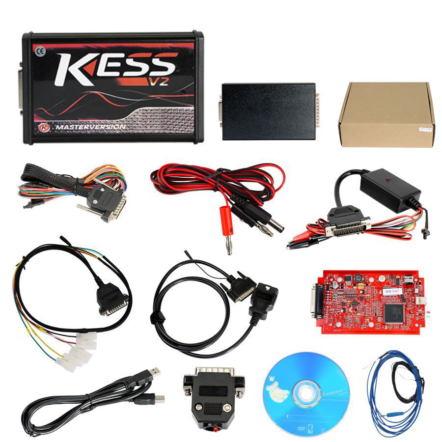 Kess V2 V5.017 SW V2.47 Red PCB EU Online Version Plus Ktag 7.020 SW V2.25 Red PCB EURO Online Version Get Free V1.61 ECM TITANIUM