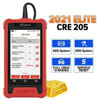 LAUNCH CRE205 OBD2 Automotive Scanner ABS SRS OBD2 Scanner 5 Reset Functions Car Diagnosis PK CR619 OBD 2 Diagnostic Scanner