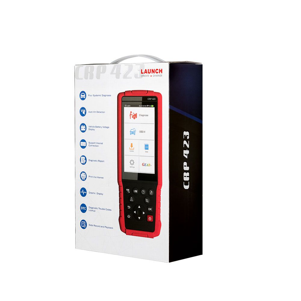 LAUNCH CRP423 Auto Diagnostic Tool OBD2 Code Reader X431 CRP423 Scanner Supports ENG ABS SRS AT Update Online