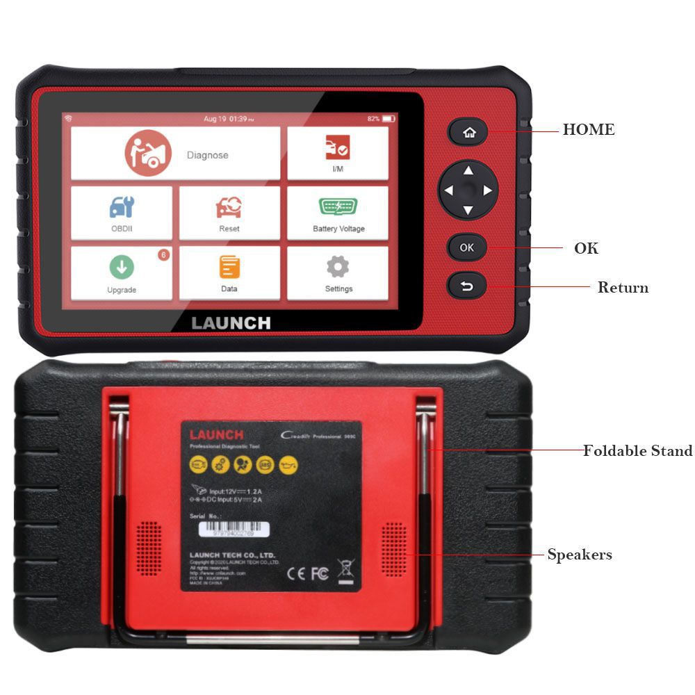 LAUNCH X431 CRP909 All System Auto OBDII Diagnostic Scanner with 15 Special Functions