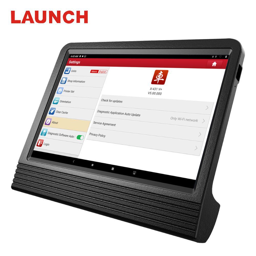 Launch X431 V+ Wifi/Bluetooth 10.1inch Tablet Global Version 2 Years Update Online