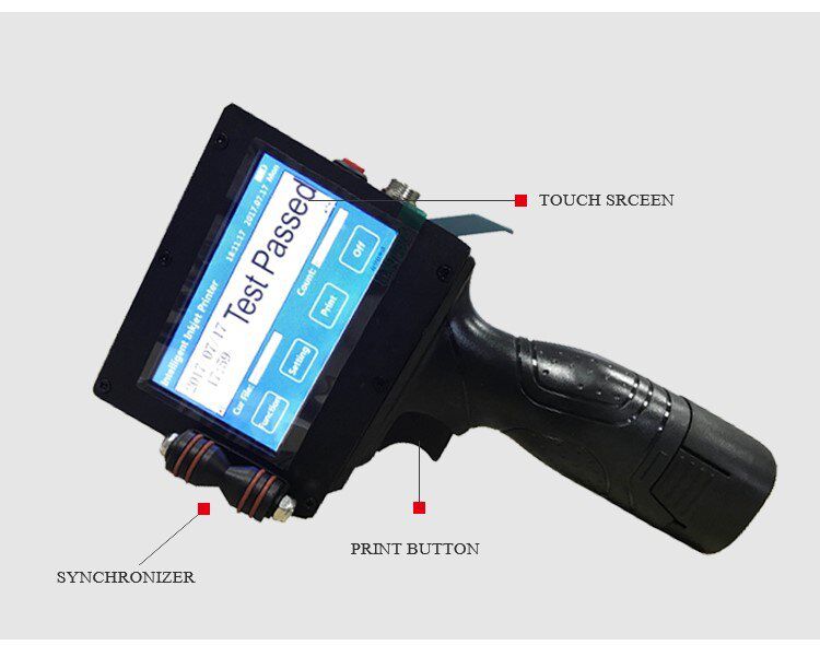 M3S LED Screen Touch-Screen Handheld Printer 600DPI Intelligent USB QR Code Inkjet Label Printer Coding Machine