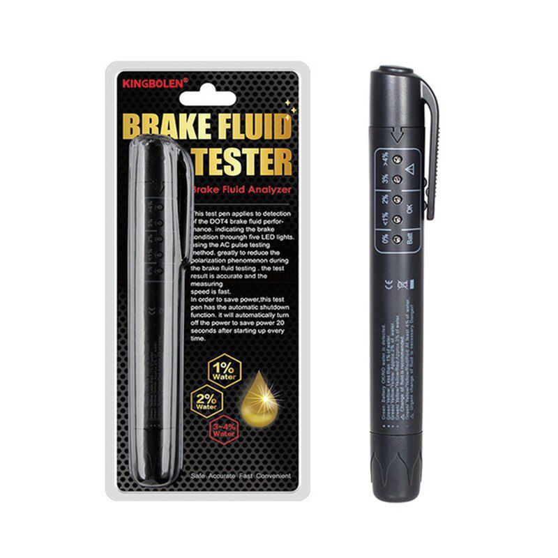 Mini Brake Fluid Liquid Tester Brake Fluid Tester Pen With 5 LED Accurate Oil Quality Check Pen Diagnostic Tools For DOT3/DOT4