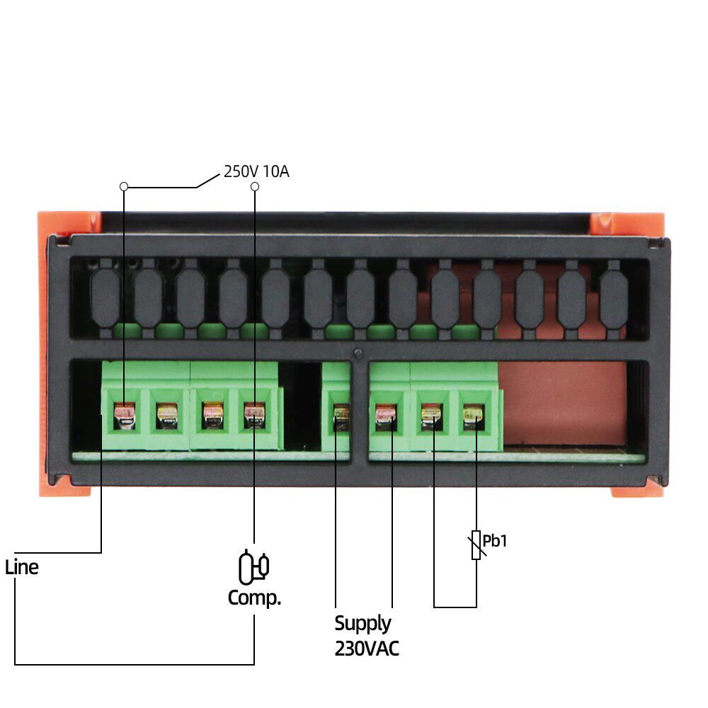 ETC-961Mini Temperature Controller Microcomputer thermostats Digital Thermostat Refrigeration Alarm 220V NTC sensor