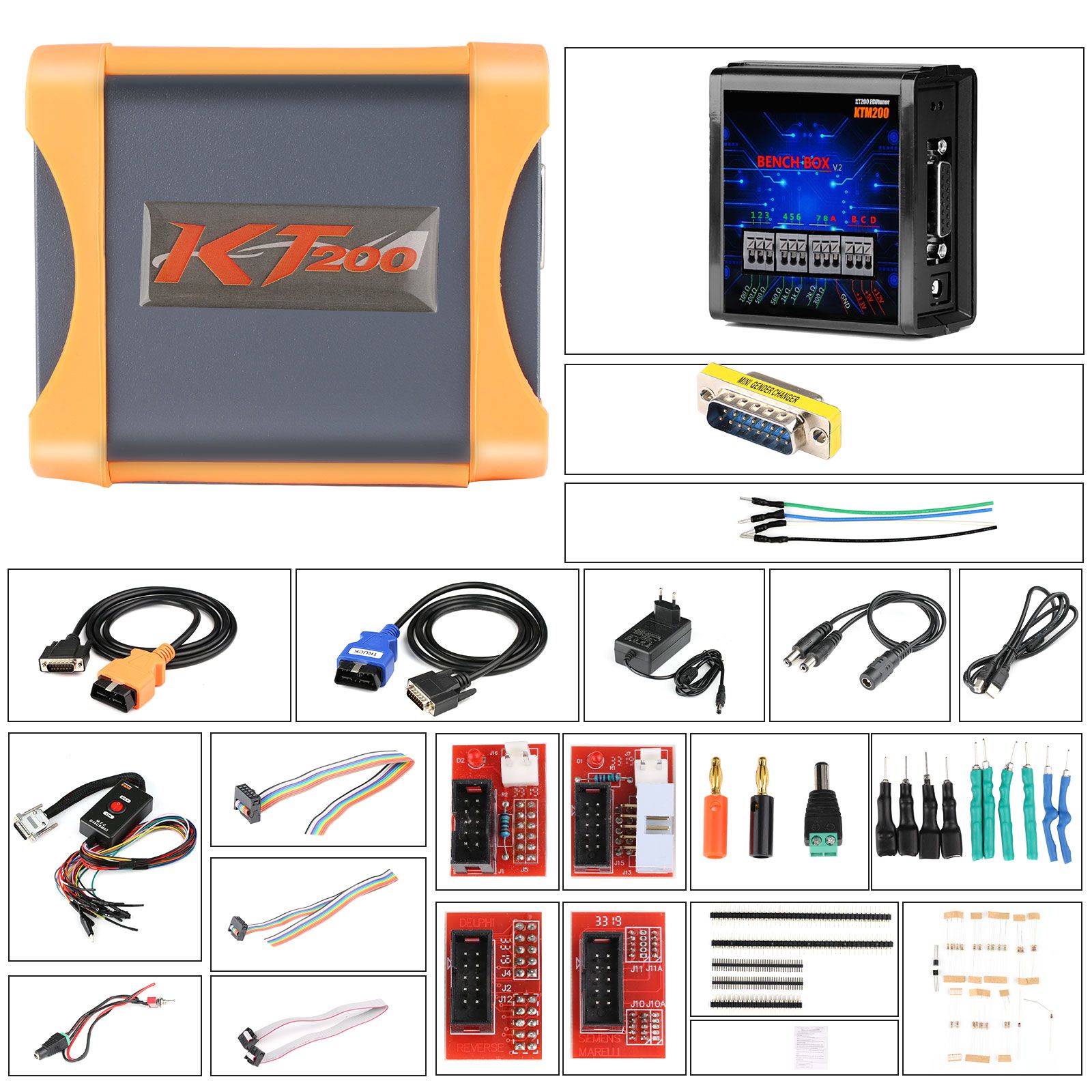 2023 Newest KT200 ECU Programmer Master Version Read Write ECU&TCU Support OBD/BOOT/BDM/JTAG Modes Multiple Protocols