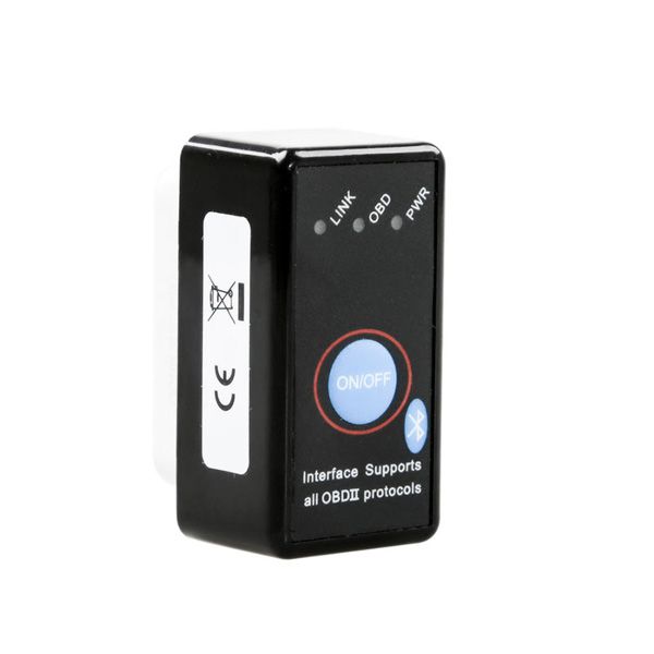 New Super Mini ELM327 Bluetooth OBD-II OBD Can with Power Switch Software V2.1 Hardware V1.5