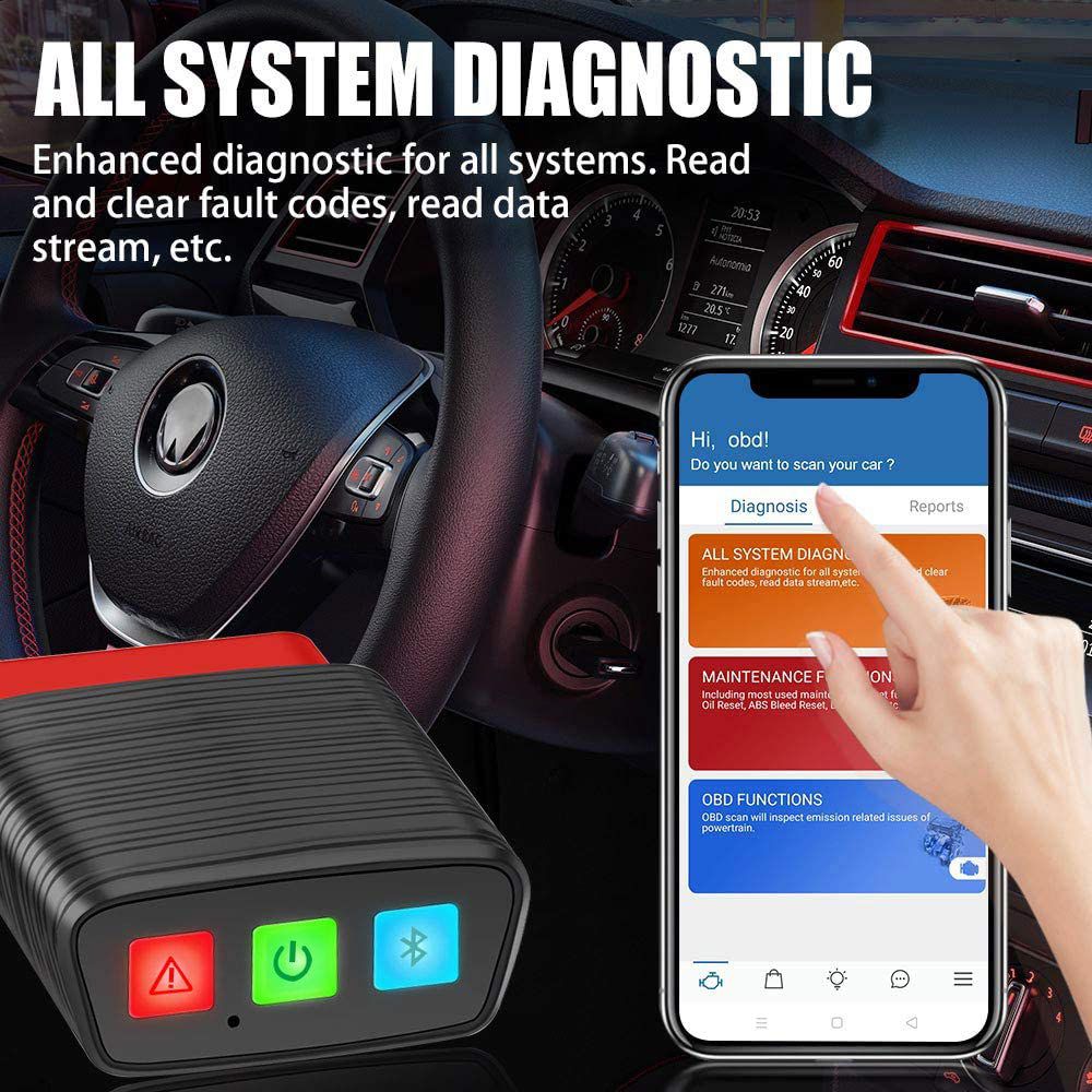 OBD 2 Bluetooth Automtive Code Reader THINKCAR Pro 15 Reset Service Diagnostic Tool Full System OBD2 Scanner Professional Tools