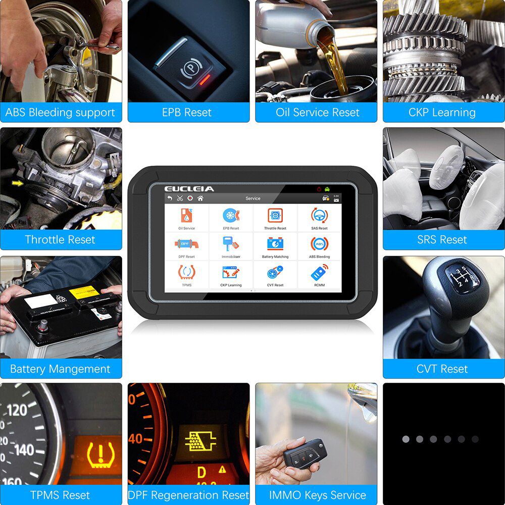 OBD2 Professio Scanner Tool Throttle Reset Oil Service Reset EPB CVT Auto Car Diagnostic Car Coding Programming Tool EUCLEIA S7C