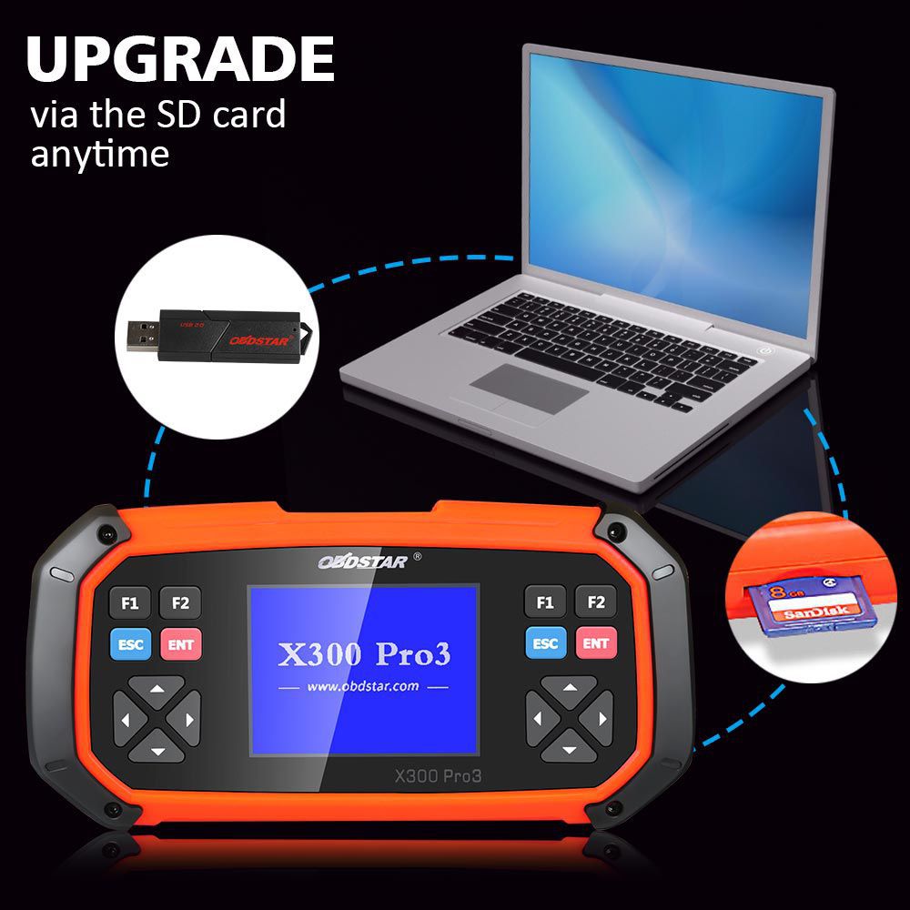 OBDSTAR X300 PRO3 Key Master with Immobiliser, Odometer Adjustment, EEPROM, PIC, OBDII, Toyota G & H Chip All Keys Lost