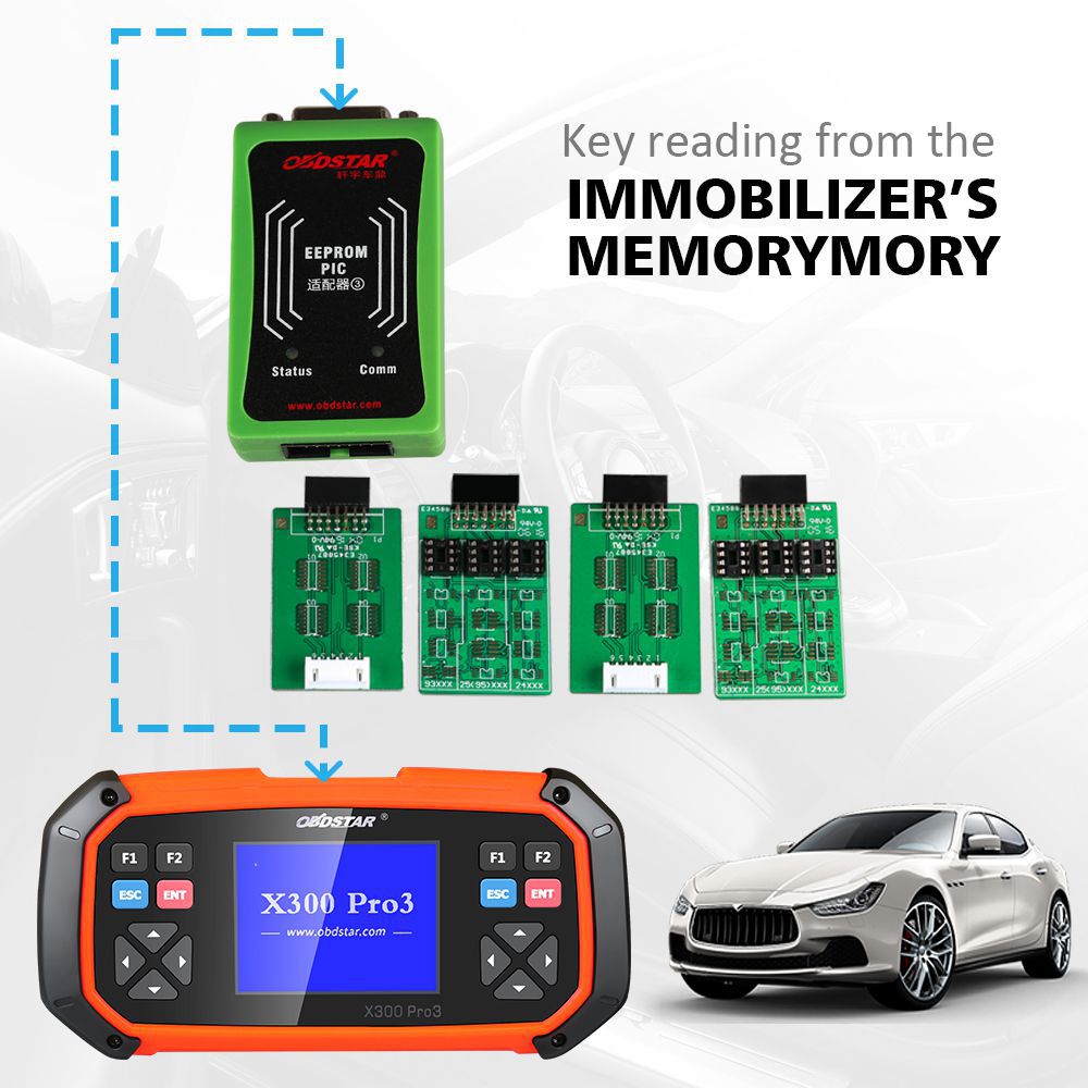 OBDSTAR X300 PRO3 Key Master with Immobiliser, Odometer Adjustment, EEPROM, PIC, OBDII, Toyota G & H Chip All Keys Lost