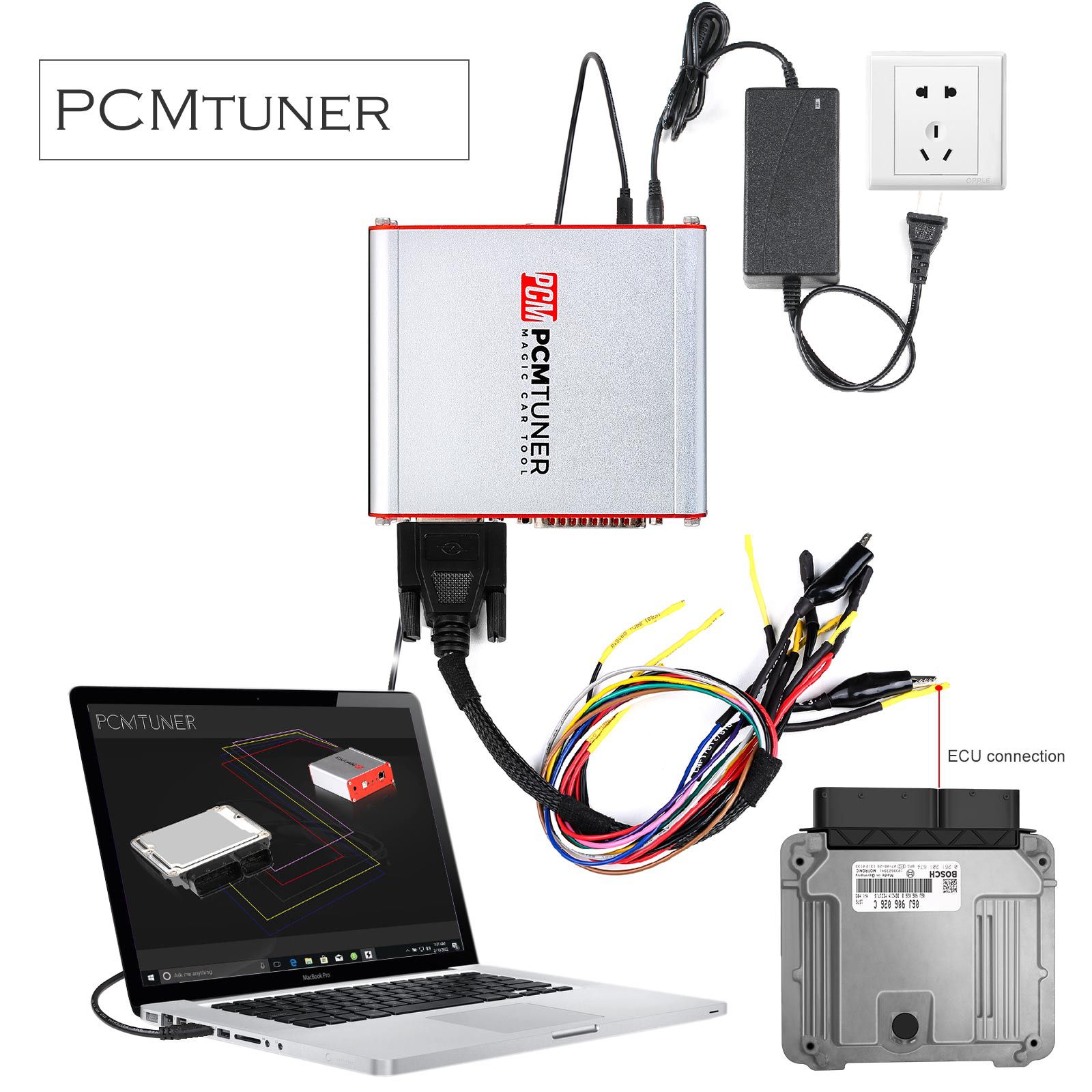 2022 Newest V1.27 PCMtuner ECU Programmer with 67 Modules Free Update Online Support Checksum and Pinout Diagram with Free Damaos