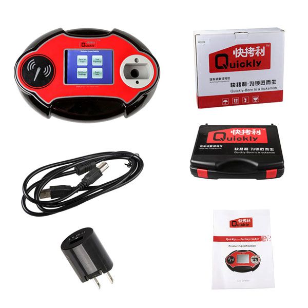 Quickly 4C/4D/46/48 Code Reader Chip Transponder Auto Key Programmer V2.14.8.16 Supports Read TOYOTA H Key