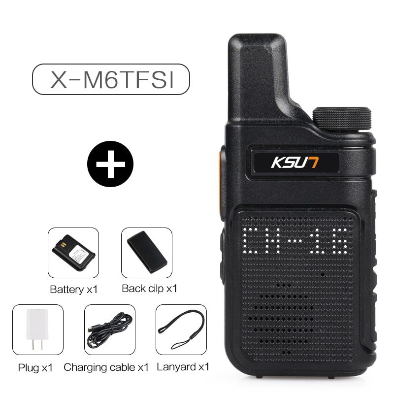 M6 Mini  PMR 446 Two Way Radio HF Transceiver Portable Radio Station USB Charger Walkie Talkie 16 Channel Walkie Talkie