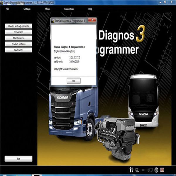 V2.51.3 Scania VCI-3 VCI3 Scanner Wifi Diagnostic Tool For Scania Truck Support Multi-language Win7/Win10