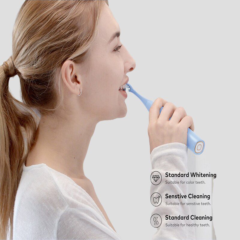 Sonic Electric Toothbrush IPX7 Waterproof 3Modes Smart Tooth Brush for Adult Ultrasonic Automatic Fast Charging