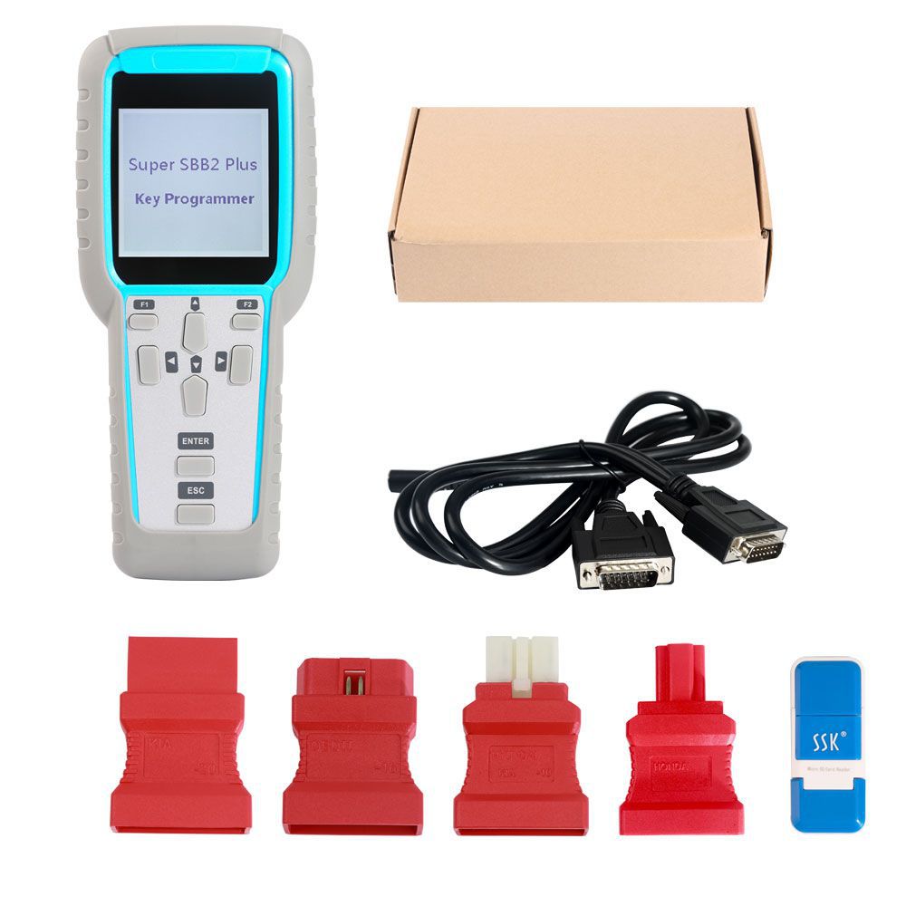 V2019.03.18 Super SBB2 PLUS SBB2+ Auto Key Programmer with IMMO+ Odometer + OBD Software Free Ship from US