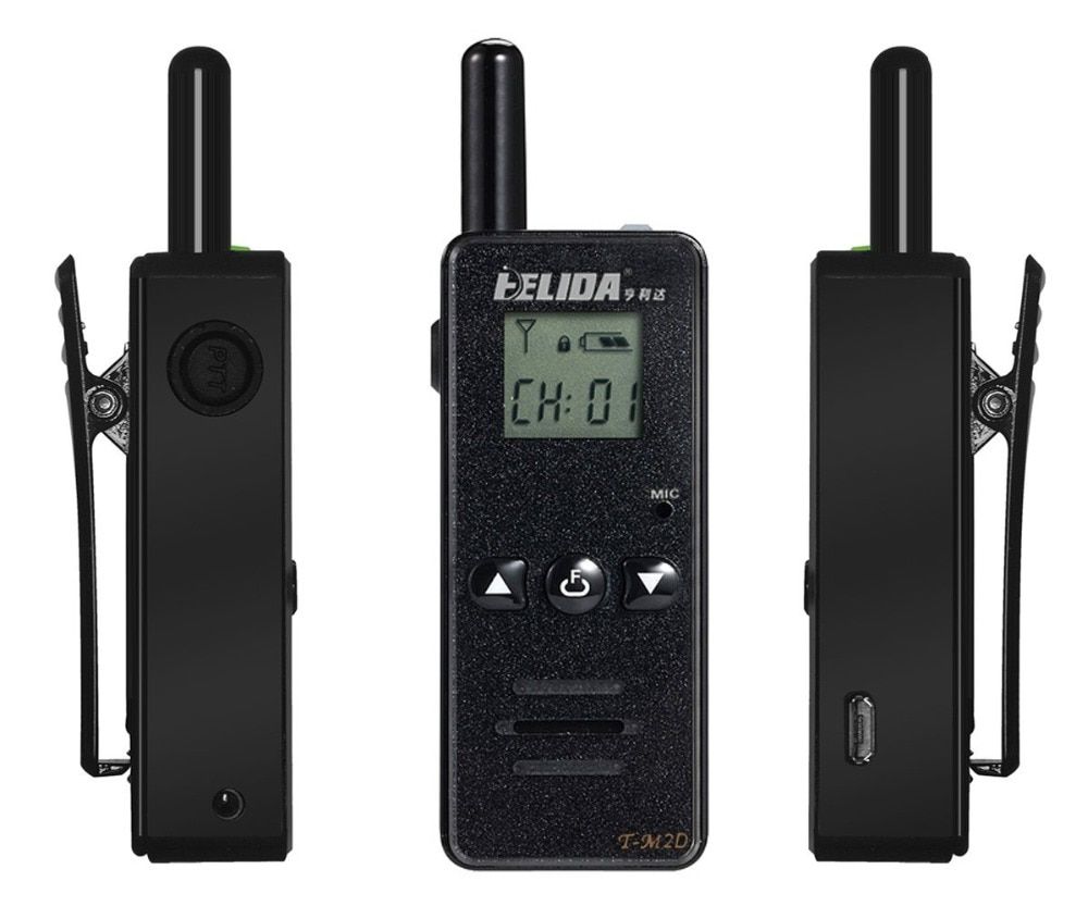 1 piece T-M2D 2W Super Mini Two Way Radio FRS GMRS UHF 400-520MHz Mini TALKIE WALKIE