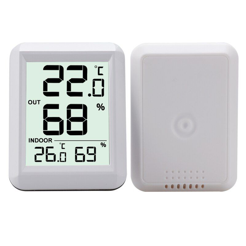 Wireless Thermometer Hygrometer BabyRoom Digital LCD Temperature Humidity Monitor Indoor Outdoor Weather Station Sensor -40C