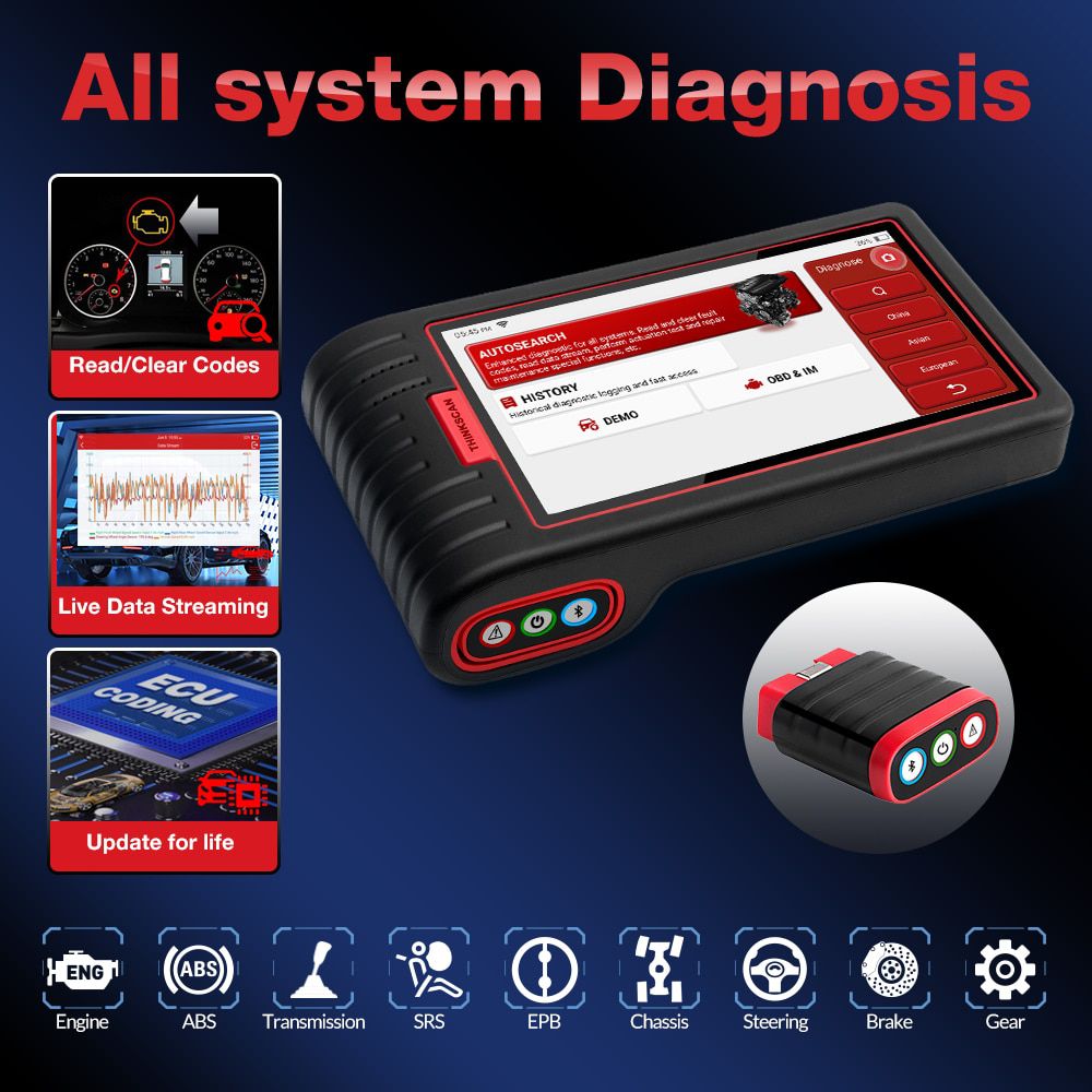 Thinkcar Thinkscan Max Thinkcar Thinktool Max OBD2 Scanner Professional Full System OBD2 Diagnostic Tool Car Automotive Scanner ECU Coding Active Test