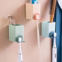 Multifunctional Toothbrush Holder Strong Suction Cup Toothpaste Cup Storage Can Hang Electric Ordinary Toothbrush Holder