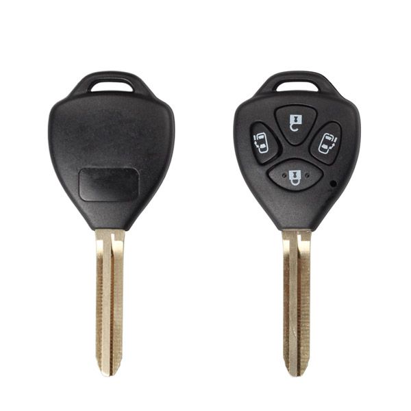 5pcs/lot Remote key shell 4 button (with sliding door,with sticker) for Toyota