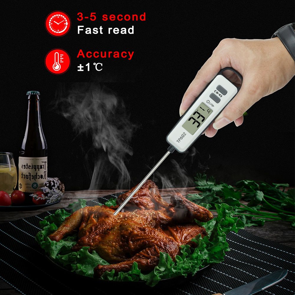 TP602 Meat Thermometer Kitchen Digital Cooking Food Water Milk Probe Electronic BBQ Household Temperature Detector Tool