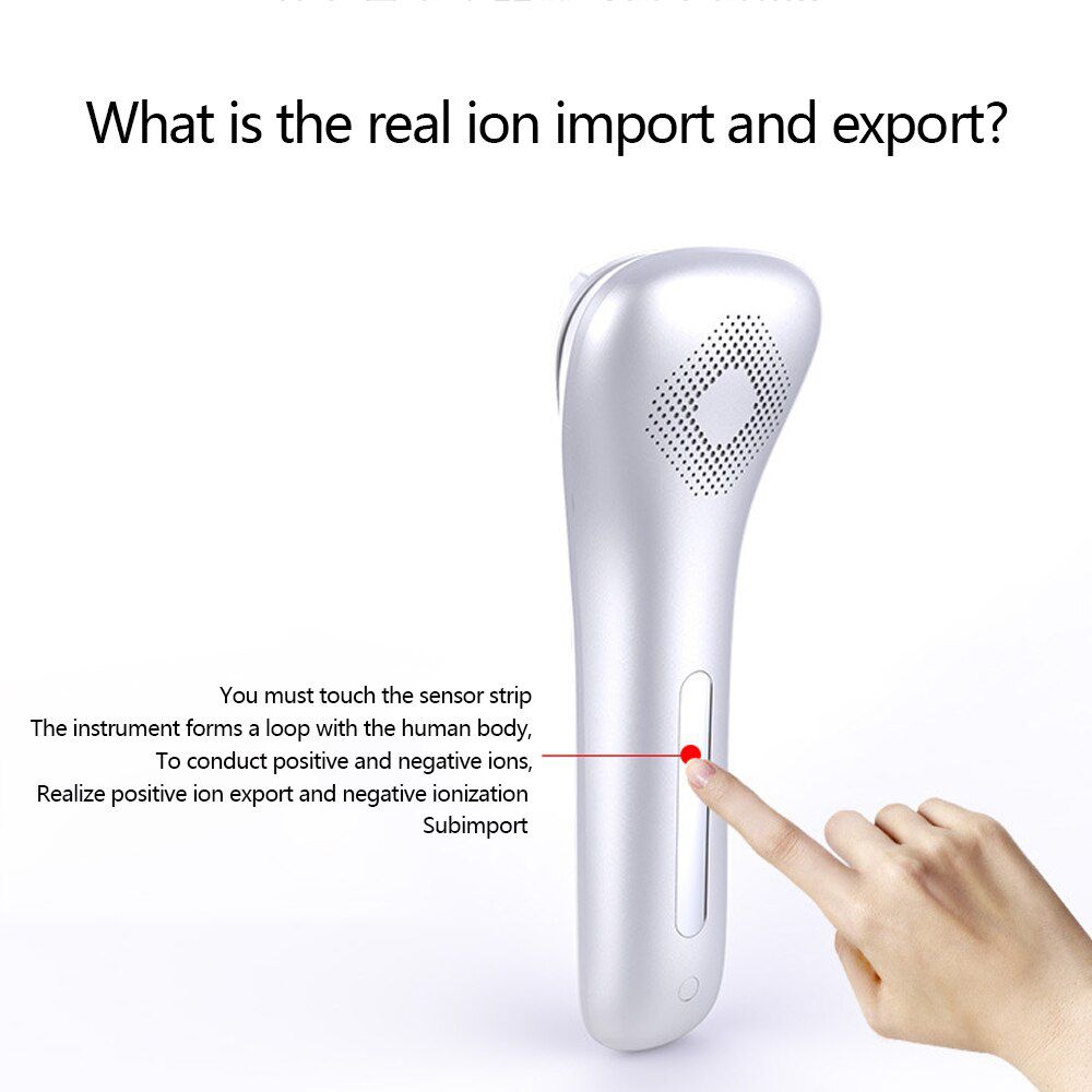 New Ultrasonic Warm Ion Importing Beauty Massager Rejuvenation Device Import Export Face Care Beauty Machine Ionic Face Massager