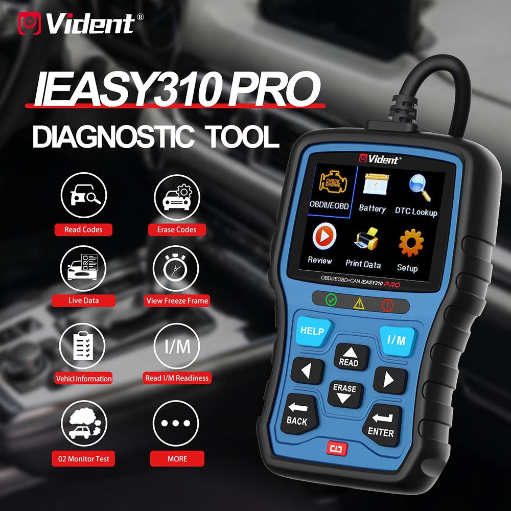 Vident iEasy310Pro CAN OBDII/EOBD Code Reader