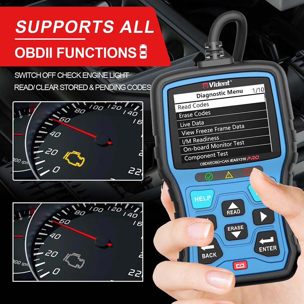 Vident iEasy310Pro CAN OBDII/EOBD Code Reader