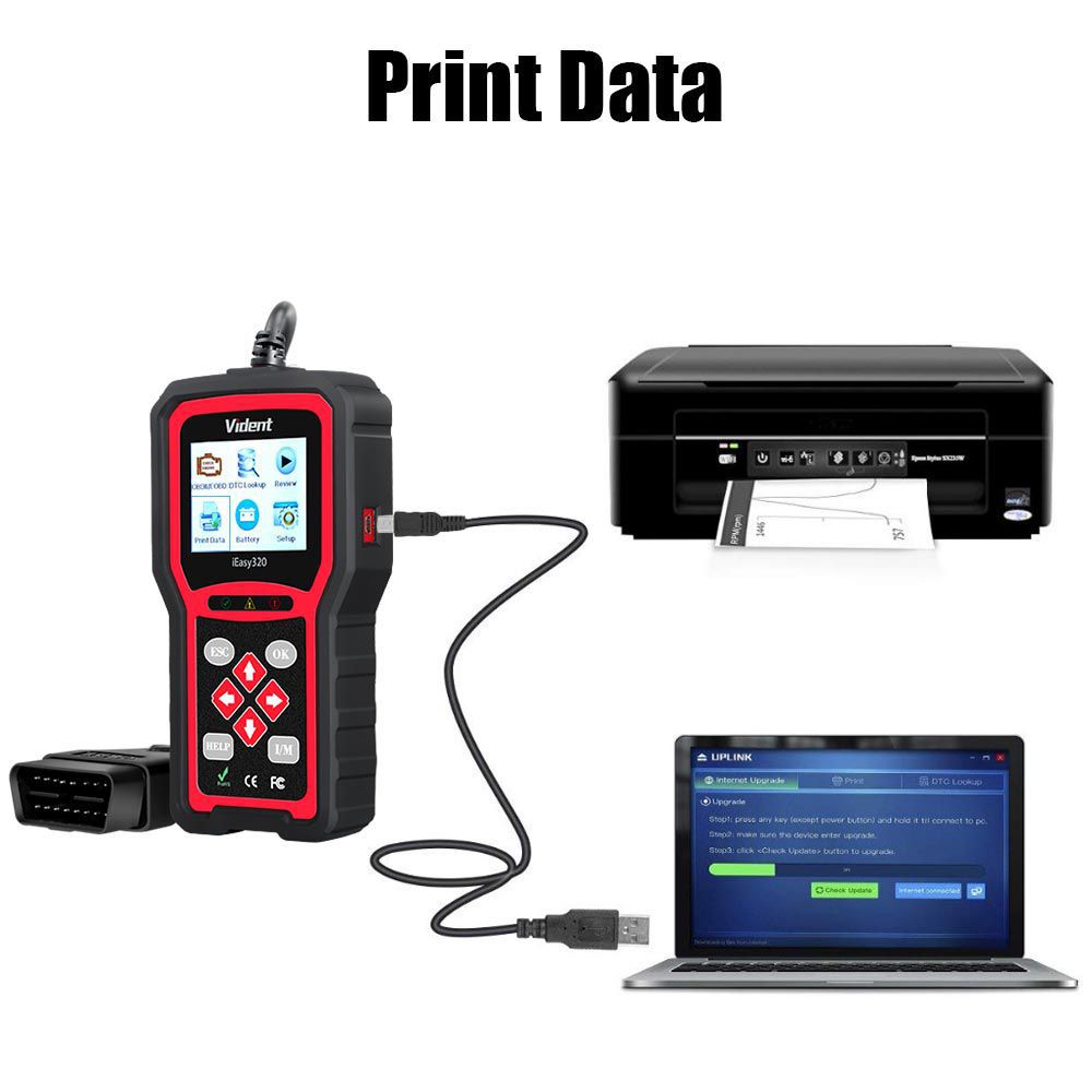 VIDENT iEasy320 OBDII/EOBD+CAN Code Reader