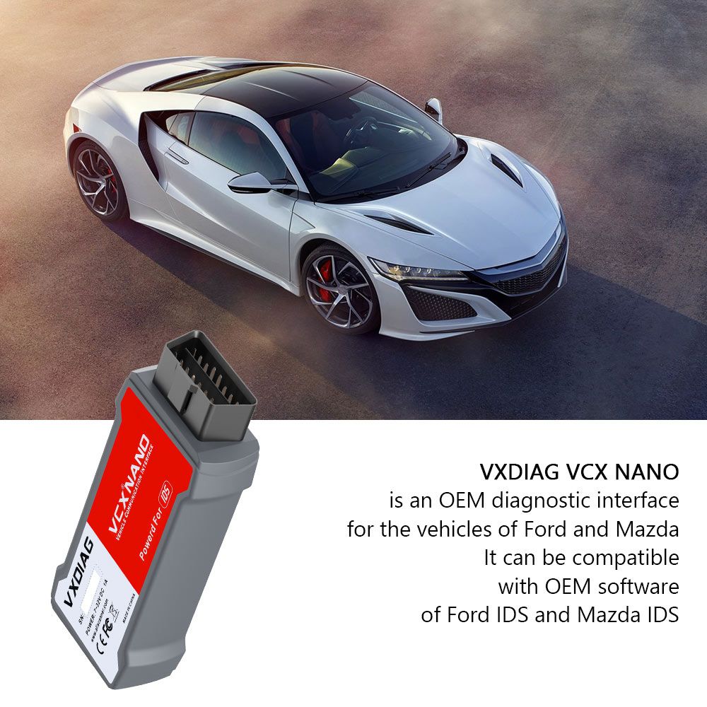 VXDIAG VCX Nano for Ford/Mazda 2 in 1 with IDS V129 Diagnostic Tool