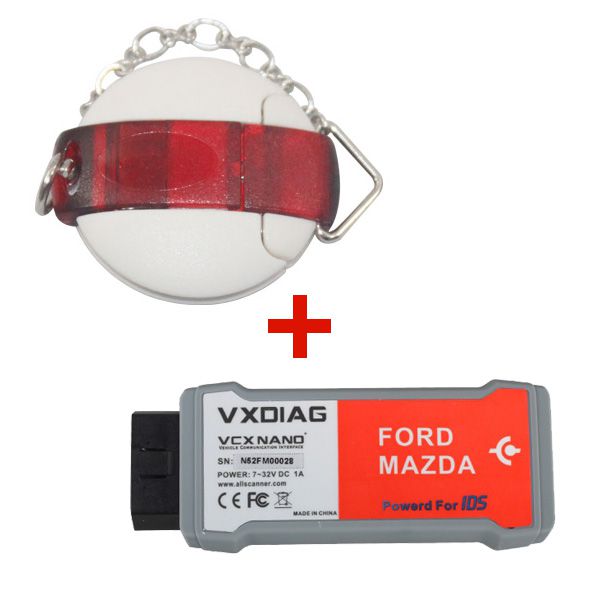 VXDIAG VCX NANO for Ford/Mazda 2 in 1 with IDS V97 Plus Ford Outcode/Incode Calculator +SW Dongle+2000 Tokens