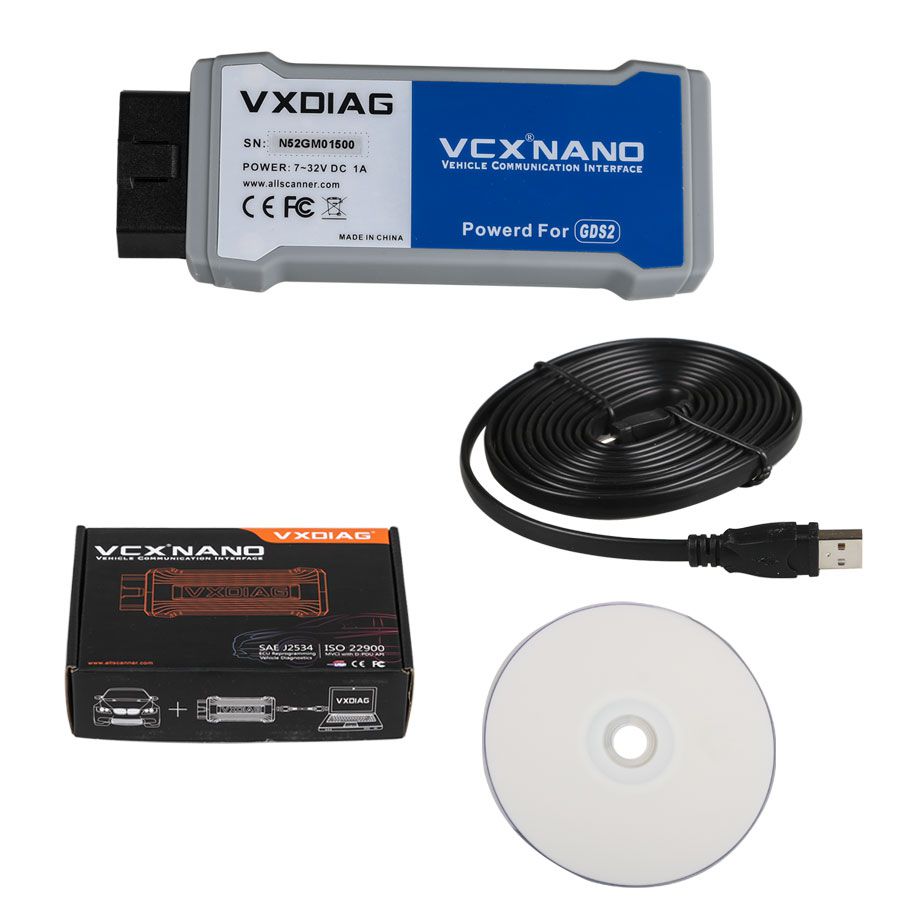 VXDIAG VCX NANO Multiple GDS2 and TIS2WEB Diagnostic/Programming System for GM/Opel