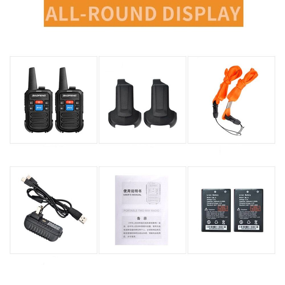 2 PCS Baofeng bf-c50 Mini Walkie Talkie Kids Portable Ham Radio Comunicador UHF PTT Woki Toki Handy Two Way Radio HF Transceiver