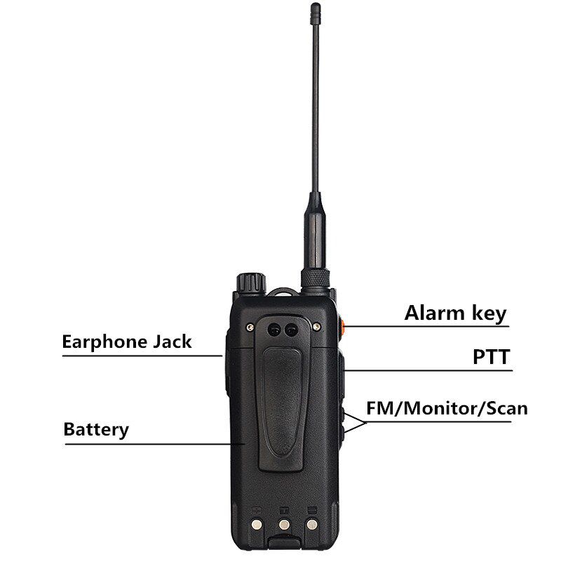 Dual BandHam Radio Digital Walkie Talkie 5W Comunicador Professional Transceiver 5W CP-UV2000 VHF/UHF Tri-Band 136-520mhz