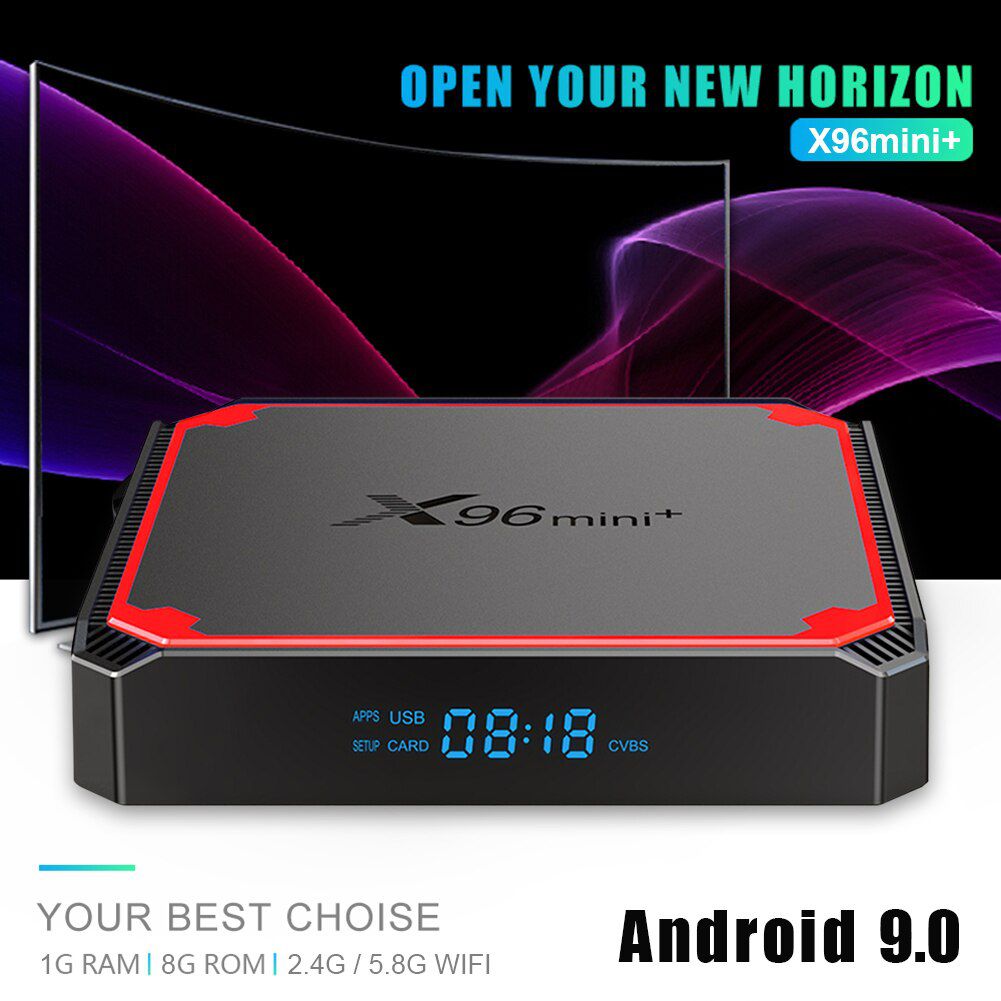 X96 Mini Smart TV Box WiFi Set Top Box Android 9.0 Mini 1GB+8GB Quad-Core A53 Dual Wifi Smart Media Player Google Voice Youtube