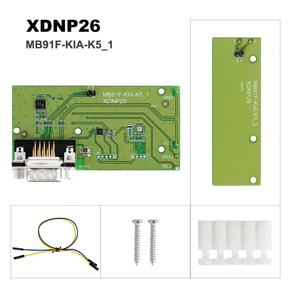 Xhorse Solder-Free Adapters and Cables Full Set XDNPP0CH 16pcs Work with MINI PROG and KEY TOOL PLUS