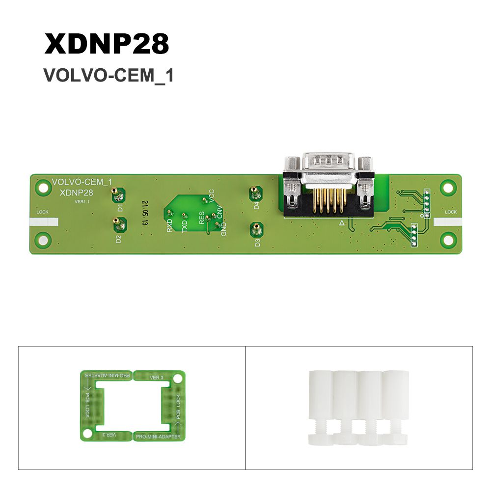 Xhorse Solder-Free Adapters and Cables Full Set XDNPP0CH 16pcs Work with MINI PROG and KEY TOOL PLUS