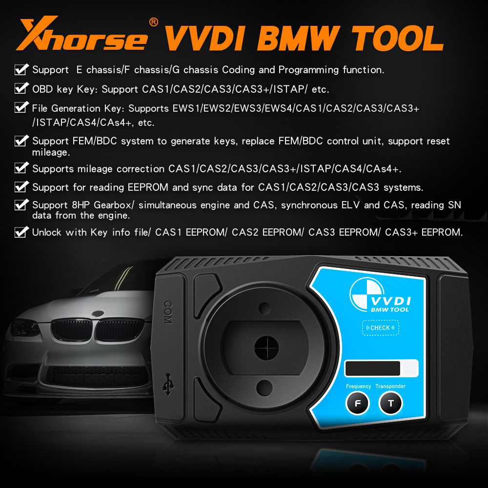 V1.6.0 Xhorse VVDI BMW Immobilizer, Coding and Programming Tool with Free Mini Key Tool