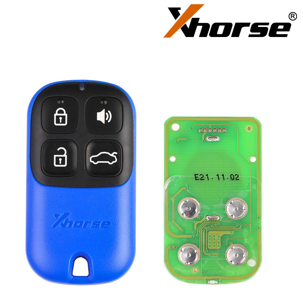 XHORSE XKXH01EN Universal Remote Key 4 Buttons for VVDI Key Tool English Version 5pcs/lot