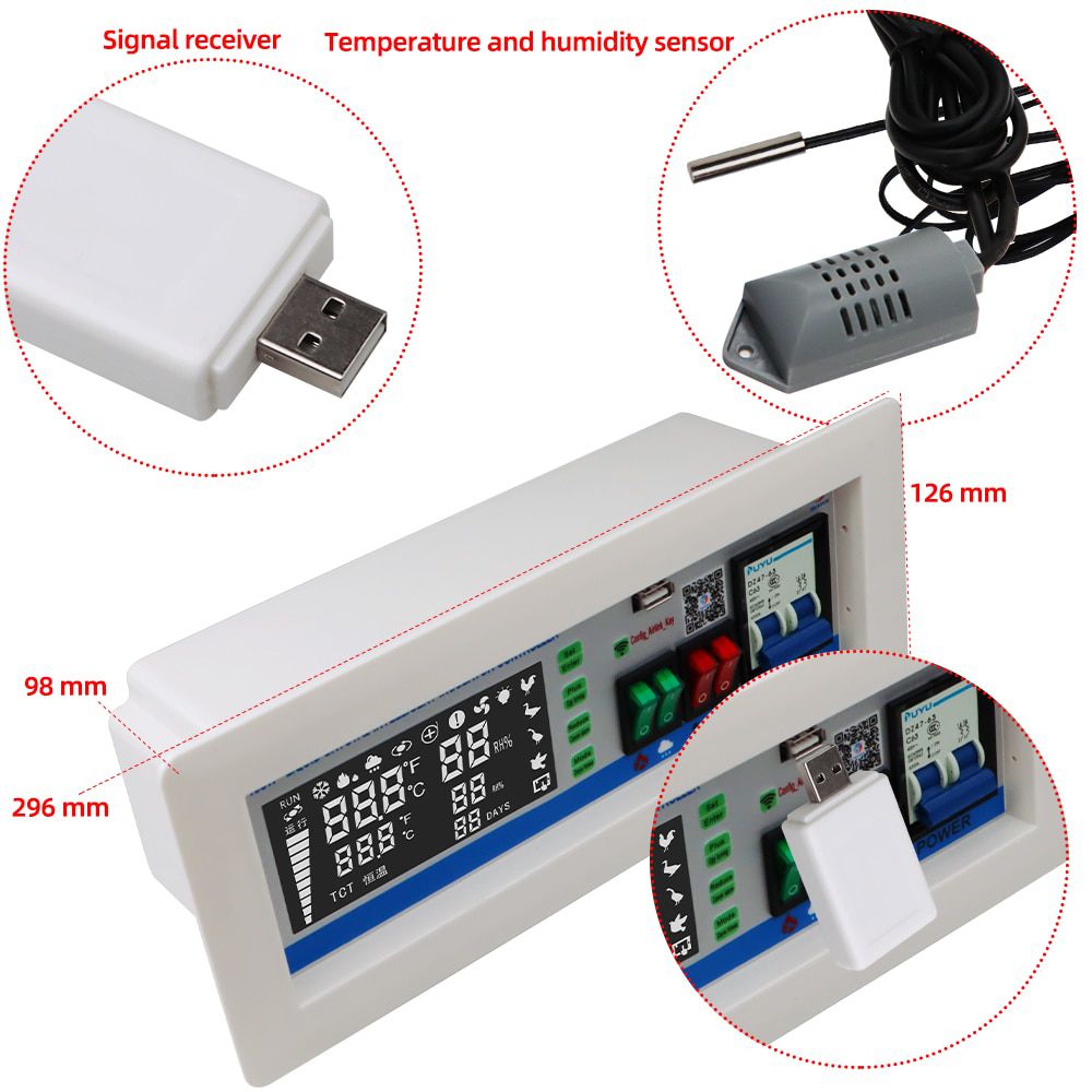 XM-18SW Intelligent incubator Controller Egg Incubator WIFI Remote intelligent control hatching control system App system