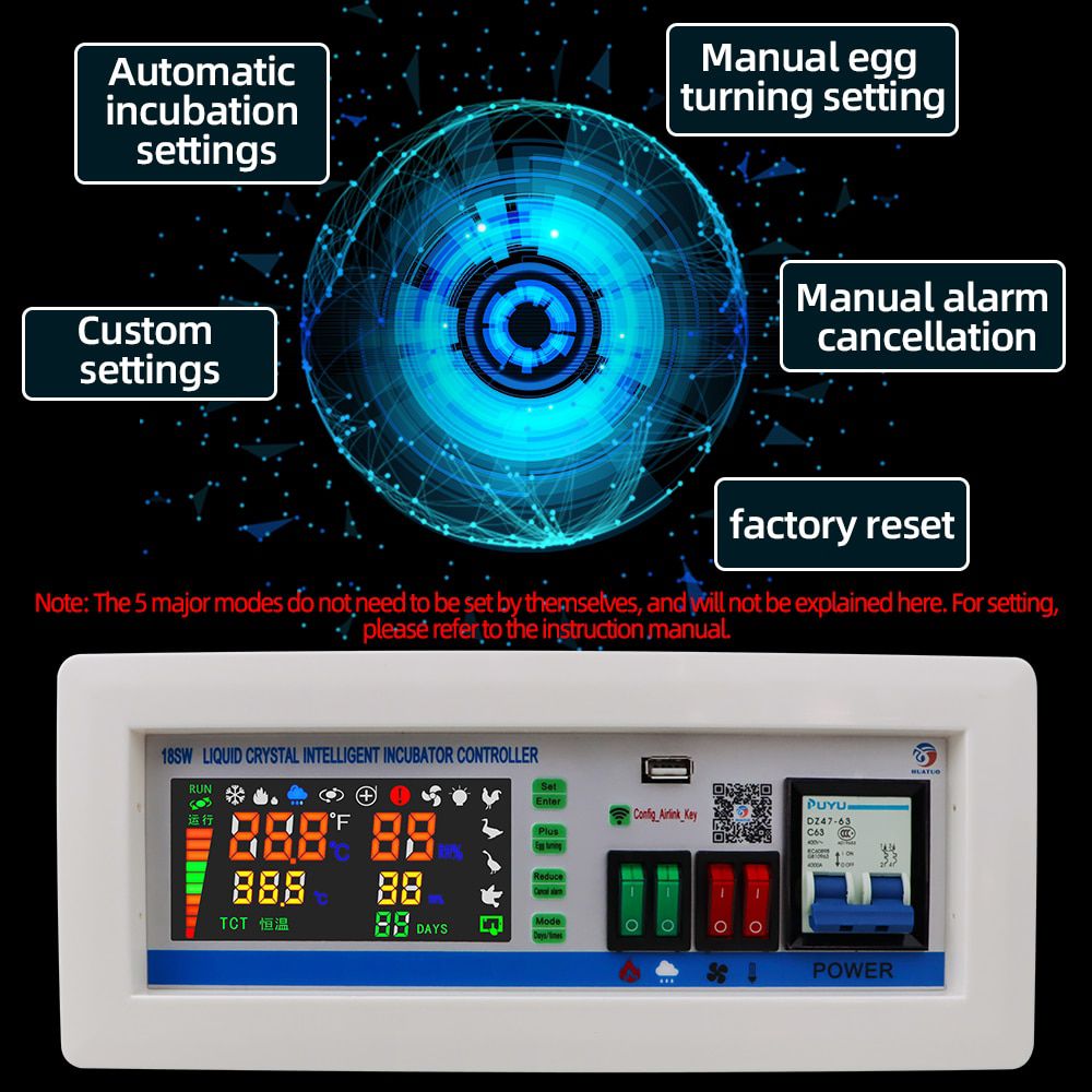 XM-18SW Intelligent incubator Controller Egg Incubator WIFI Remote intelligent control hatching control system App system