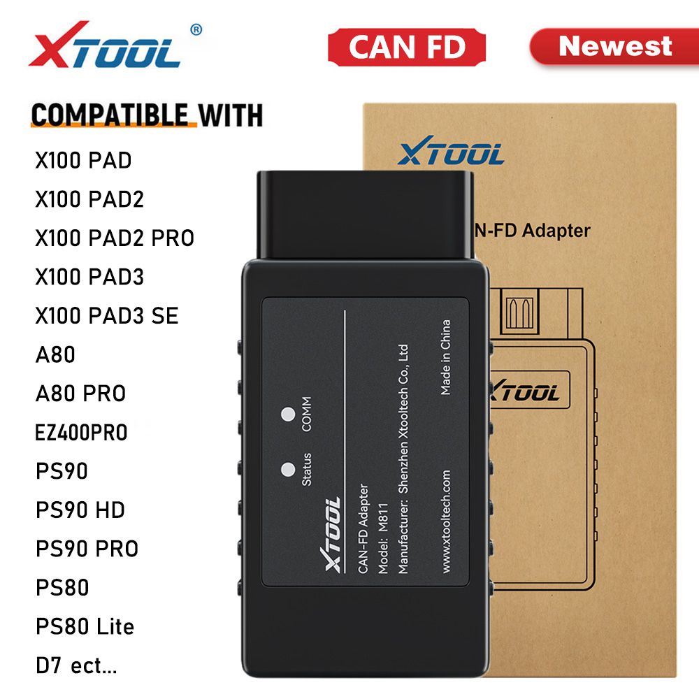 XTOOL CAN-FD Adapter for car  ECU Systems Diagnose Meeting With CANFD Protocols for Chevrolet GMC Buick Cadillac Car