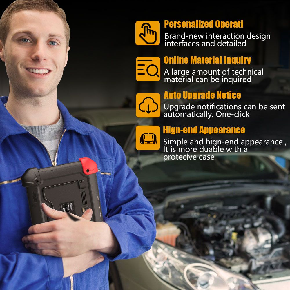 XTOOL PS90 PRO Car and Truck Diagnosis System Support Special Functions Free Update Online